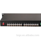 Uncompressed hdcvi fiber optic cctv 16 channel video converter for hd cvi camera