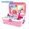 Girl Pretend Play Beauty Game Toy Make Up Case