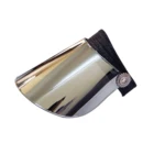 Good Quality Neoprene UV Protection strength PC material Sun Visor Cap with Double Color Swing Lens