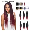 Pre stretched braids Layered Yaki Style Ombre Color 26 inch Jumbo Braid for Crochet Twist Hot Water EZ Braids hair