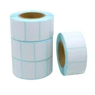 Hybsk(TM) Direct Thermal Labels 1 x 3/5 Inch White Permanent Adhesive heat sensitive barcode sticker