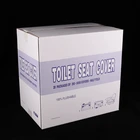hotel use disposable and flushable 1/2 Fold Toilet Seat Cover paper virgin pulp