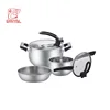 New arrival stainless steel cooking pot cookware 5pcs kitchenware and cookware set
