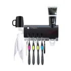 Eco-Friendly Toothbrush Holder JX New Arrival Wall Mounted No Punching Automatic Toothbrush Toothpaste Holder Sterilizer