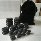 2019 best quality salon use hot stone massage set(36pcs set in wooden box)