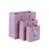 Colour kraft paper handbags custom-made high-end clothing gifts advertising shopping bags wholesale printing logo