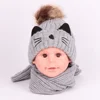 Top Fashion Toddler Infant Baby Beanie Hat Cap With Cat Face ,Warm Knitted Hat For Winter