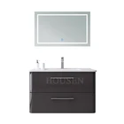 New design modern bathroom mirror cabinet bathroom furniture with washing basin