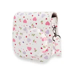 Followsun Camera Case for Fujifilm Instax Mini 8 Mini 9 Mini 8+ Instant Camera, PU Leather Protective Case with Removable Strap