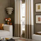 2 tons top grommets fancy window modern blackout curtain for hotels