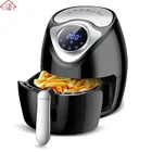 2.6L Non-Stick Multifunction Commercial Digital Gas Air Fryer Heated Rapid Air Kitchen Deep Fryer Without Oil