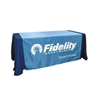 6ft 8ft trade show table runner throw fitted logo custom printed table cloth table cover