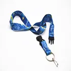 Custom Sublimation Printing Polyester Id Badge Neck Lanyard No Minimum Order Quantity
