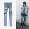 Mdpolo Custom made fashion distressed ripped jeans for man