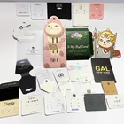Yiwu Custom Card LOGO Gold Hot Stamping PVC Flocking Hanging Jewelry Accessories Earring Display Cards
