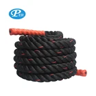 Three strand fitness rope hot selling battling black power rope