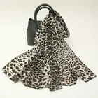 Best-Selling Scarf Shawl Multicolor Leopard Print Muslim Large Size Cotton Hijab Scarf Headscarf