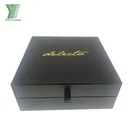 Black high quality cardboard customized packaging box 2 layer chocolate box