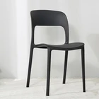 cheap stackable bright color plastic restaurant chair