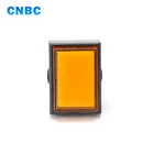 Square head shape yellow 12v 24v 220v 110v plastic high quality signal light pilot lamp led indicator light with pins