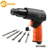 SAT4428 Professional Handheld Pistol Gas Shovels Air Hammer Small Rust Remover Pneumatic Tools with 5 Chisels Air Hammer