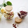 glass lucid storage jar with cork lid bottle for kitchen spices