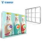 3*3 3*4 banner promotional cardboard tension fabric pop up stand