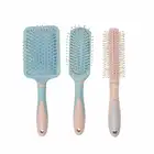 Straw material new brush round hair extens hair brush private label hair brush set salon