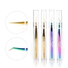 Beauty Stainless Steel Private Label Custom Logo Case Sets Volume Extension Eyelash Lash Tweezers