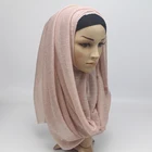 2019 Best-Selling Muslim Sprinkle Silver Glitter Polyester Luxury Shimmer Turkish Scarf Women Hijab Shawl