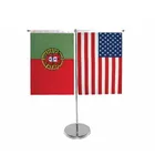 Custom small polyester american table flag clips