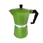 Espresso Maker Stovetop Moka Coffee Maker Coffee Machine 6 cups/300ml Green coffee preparation pot