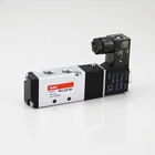 Normally Closed Directional Solenoid Valve 5/2 Way DC24V Airtac 4V110 With LED Coil