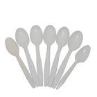 Factory cheap price biodegradable disposable colorful cornstarch Chinese spoon fork knife for wholesale