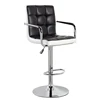 Modern Design Adjustable Counter Stools Bar Chairs Synthetic Leather Swivel Barstools