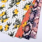 Textiles custom fruits design plain rayon spandex printed stretch fabric