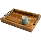 Rustic Style Durable Wooden Food Serving Tray