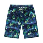 Custom made polyester printed surfing boys blank board short swim trunks