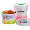 custom logo printed paper ice cream containers with paper lid