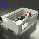 Shopping mall kiosk design beauty nail salon hair salon kiosk decoration for sale