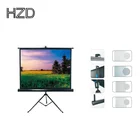 100 inch 16:9 manual tab tensioned outdoor tripod projection screen