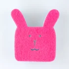Cartoon Character Shape Kitchen Sponge Red Microfiber Sponge Blue And White Sponge