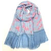 New style feather print polyester viscose scarf sequin head scarf shawl