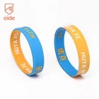 Free Sample Custom Double-sided Logo Printing Wristband Personalized Silicone Bracelets
