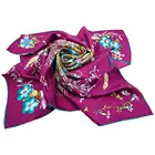 New fashion custom design high quality for lady 100% silk scarf