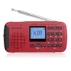 Portable FM AM NOAA Weather Emergency Radio Hand Crank Solar Bluetooth MP3 Player Digital Radio Recorder Retekess HR-11W