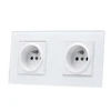 European standard French type twin wall electric socket