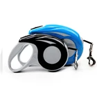automatic retractable metal clip training lead long big dog harness and leash set