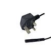 EU UK US Type AC power cable BS 1363 British plug iec C7 end and UK plug ac power cable