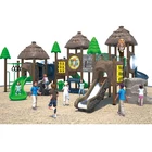 decorative outdoor playground with children